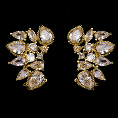 Elegant Zircon Vintage Stud Earrings