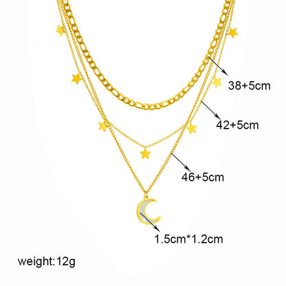 Boho Chic Multilayered 316L Stainless Steel Necklaces