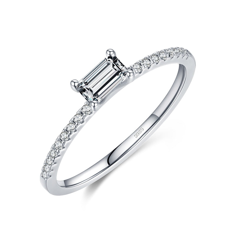 Cute S925 Silver Simple Engagement / Wedding Ring
