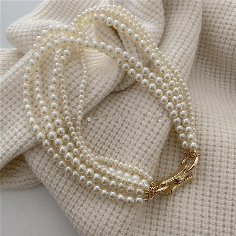 Vintage Multilayer Pearl Necklace/Bracelet