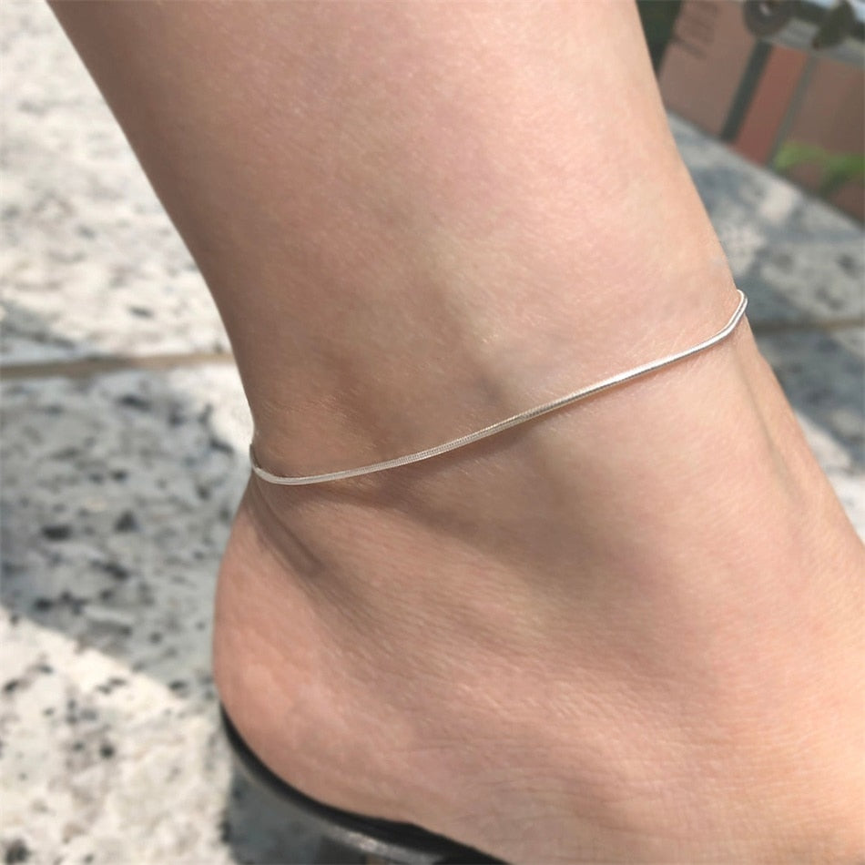 Trendy Snake Chain Stainless Steel Anklet