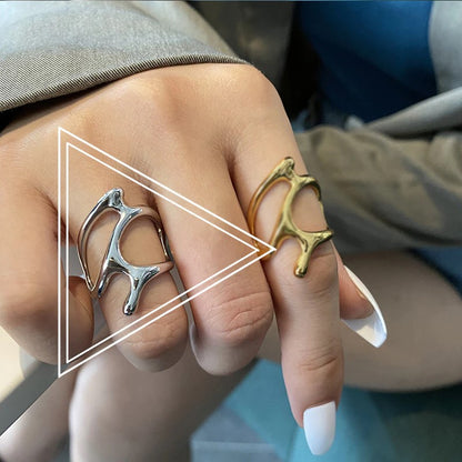 New Trend Elegant Resizable Finger Cuff Ring