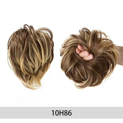 Synthetic Messy Hair Bun Extension Hairpiece