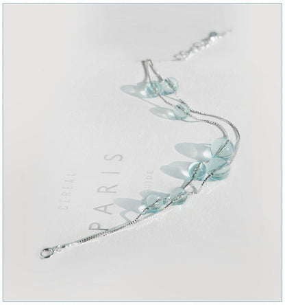 Mermaid Tail Bubble Charm Bracelet s925 Sterling Silver